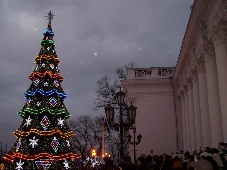 Огни на главной елке Одессы зажгут на Де…