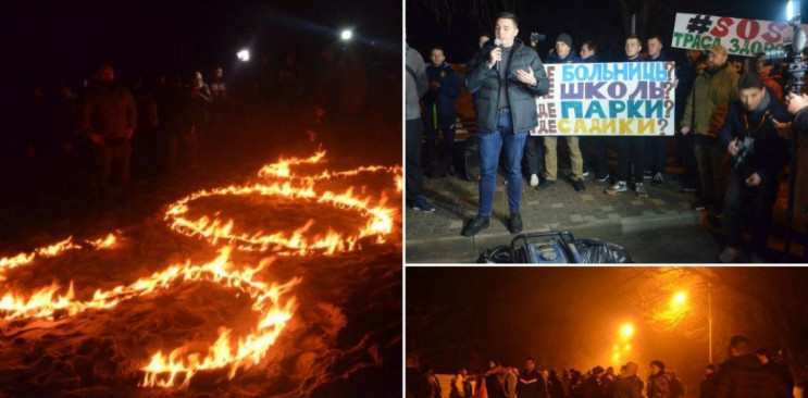 В Одесі активісти запалили знак "SOS" пр…