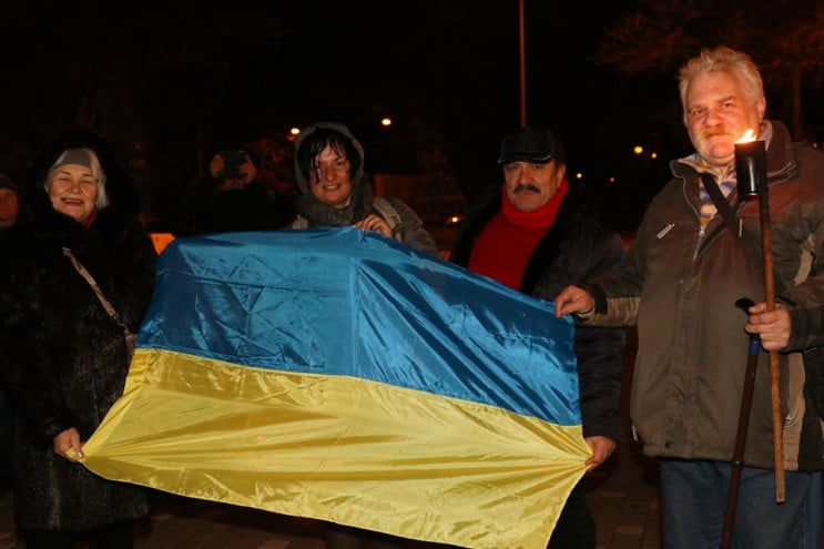 В Одессе националисты поздравили Бандеру…