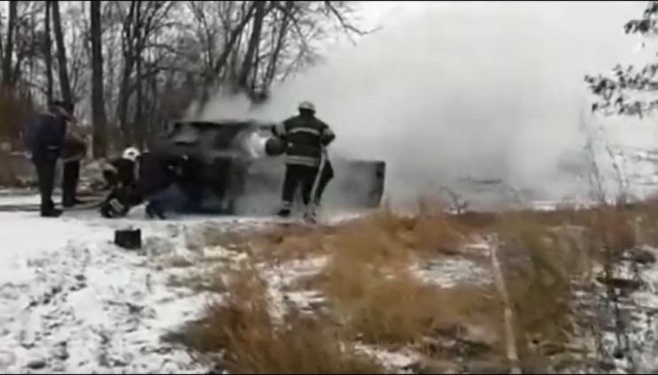 На Сумщині спалахнув Porsche…