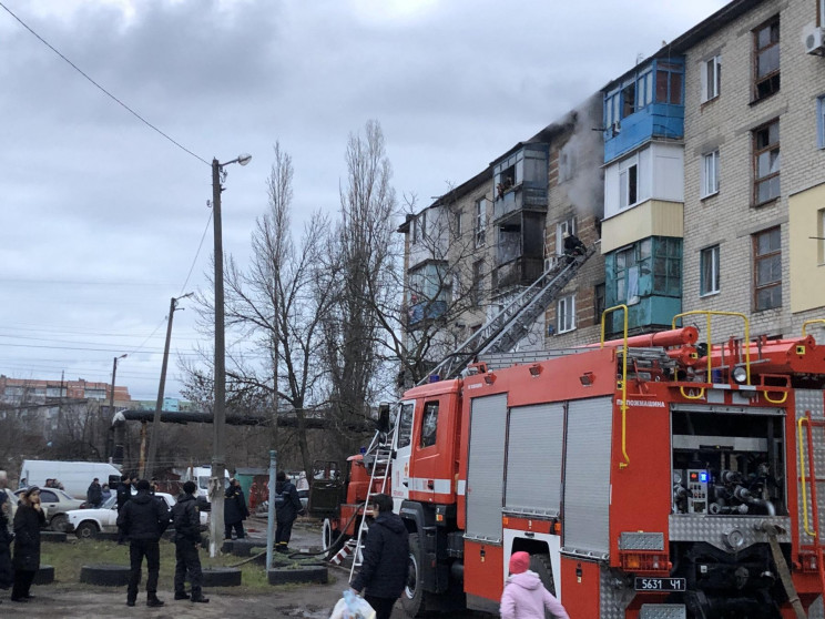 В Бердянске во время пожара погиб челове…