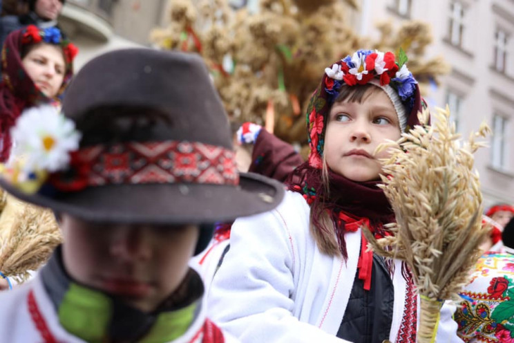 Як у Львові встановили Різдвяного Дідуха…