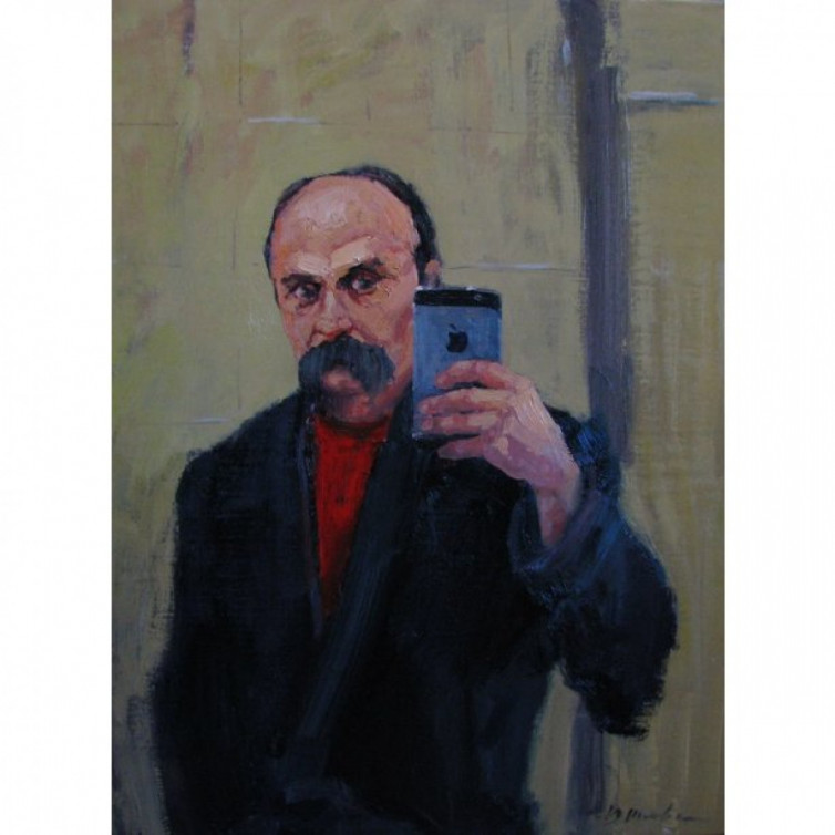 Тарас Шевченко з айфоном