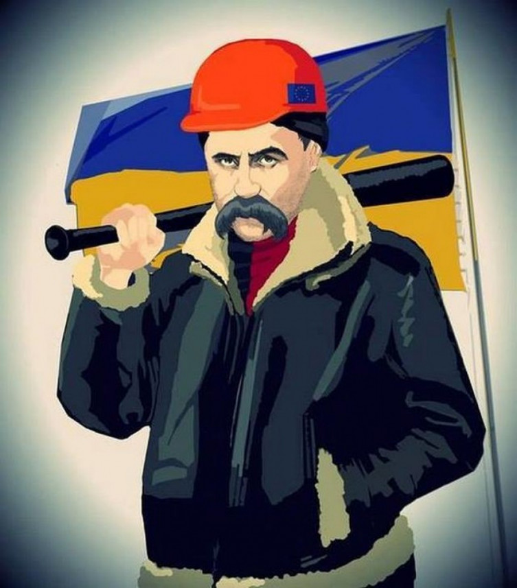 Тарас Шевченко підтримує Євромайдан