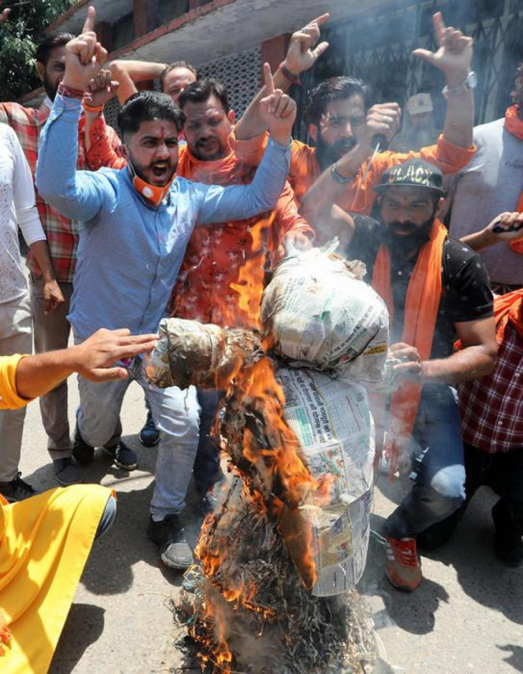 У індійському місті Джамму люди вийшли на протести проти дій Китаю