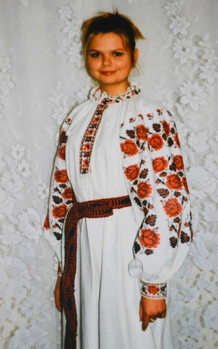 Олександра Клітіна в дитинстві