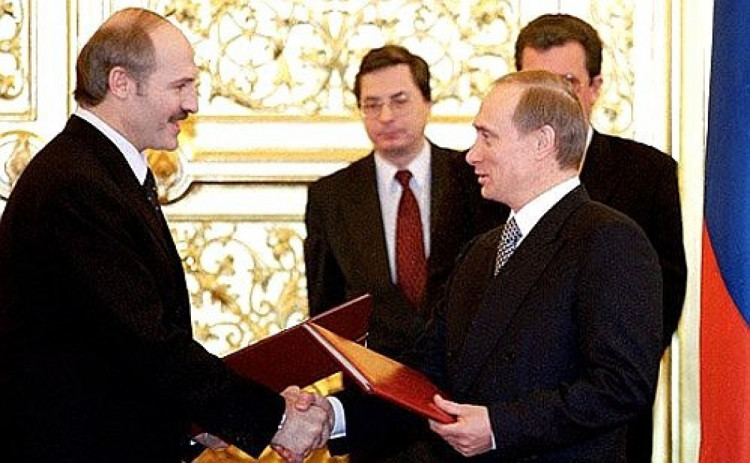 Лукашенко і Путін, 1999 рік