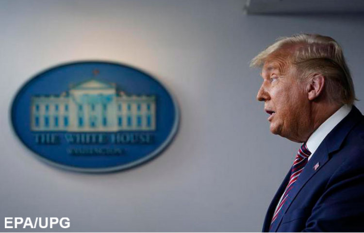 Трамп на брифінгу у Білому домі 