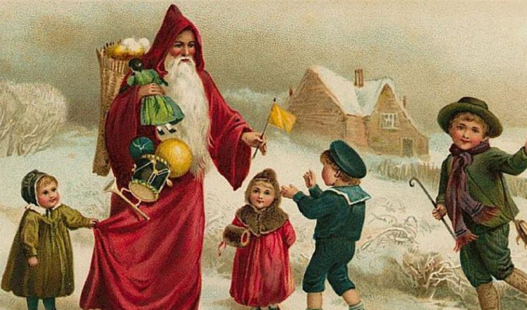 Святой Николай старая открытка