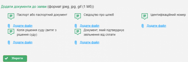 Скриншот с сайта Минюста о документах, которые необходимо подать онлайн 