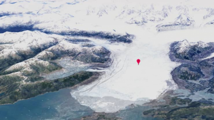 Ледник Колумбия на Аляске в 1984 году