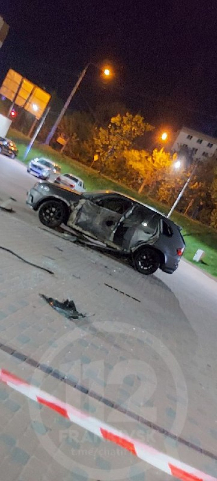 В Ивано-Франковске взорвался автомобиль