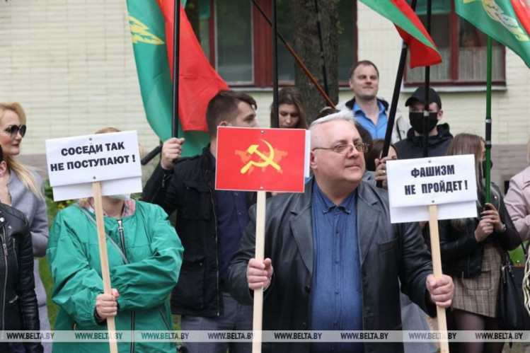 У Мінську "небайдужі громадяни" протестували проти Литви