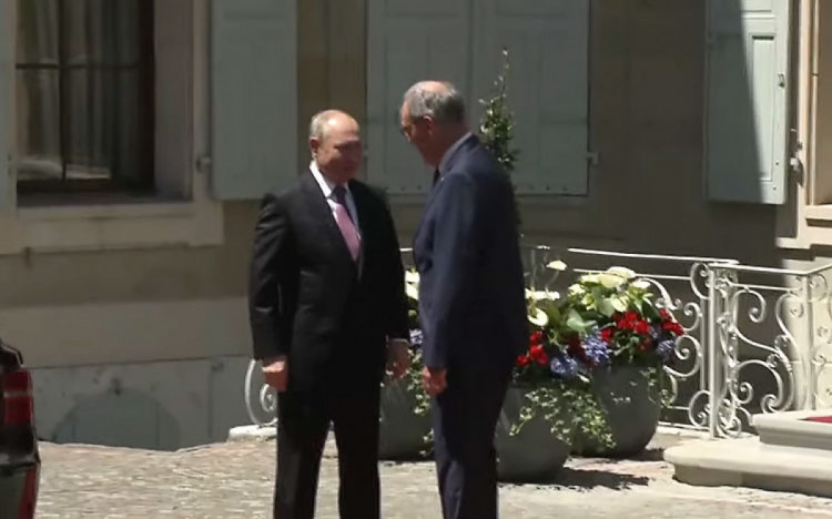 Путин и президент Швейцарии