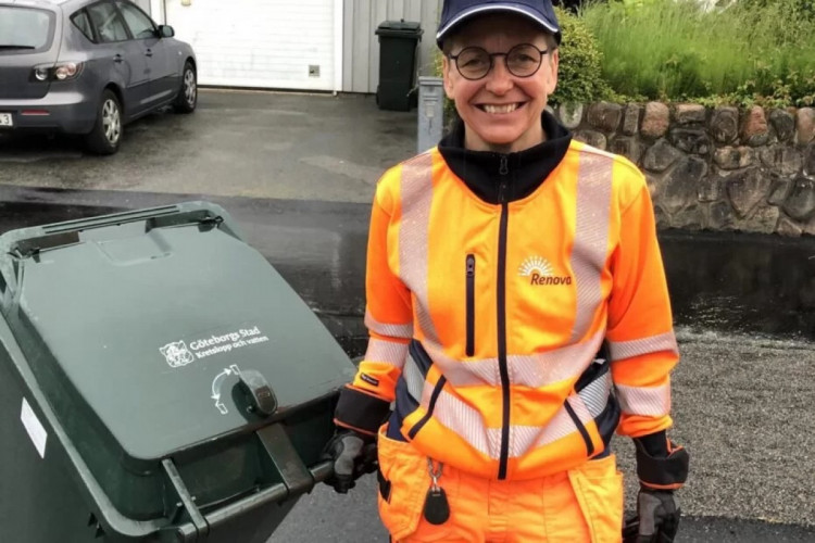 Энн-Софи Херманссон, бывшая дама-мэр шведского города Гетеборг водитель мусоровоза