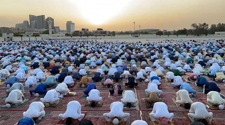 Молитва Ід аль-Адха в Ід Мусалла в Дубаї