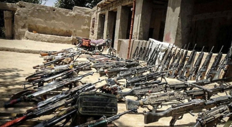 автоматы и ружья талибов