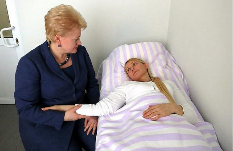 Грибаускайте в тюремной больнице проведала Тимошенко