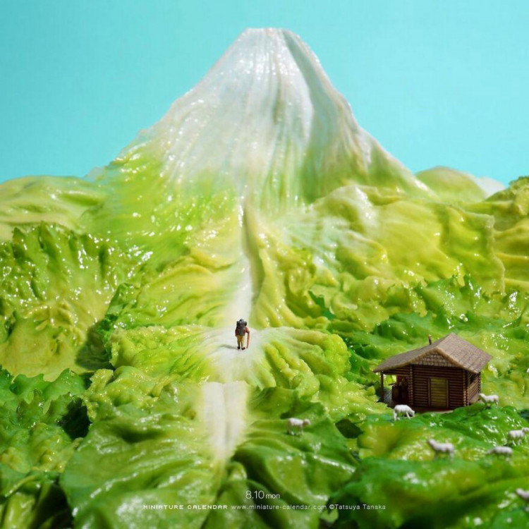 мініатюра тацуя танака листя салату