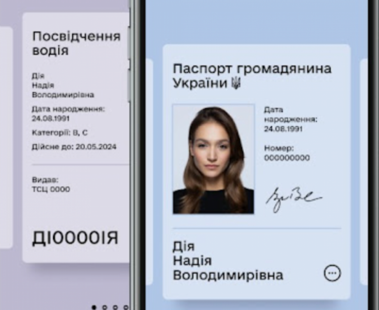 електронний паспорт і посвідчення водія