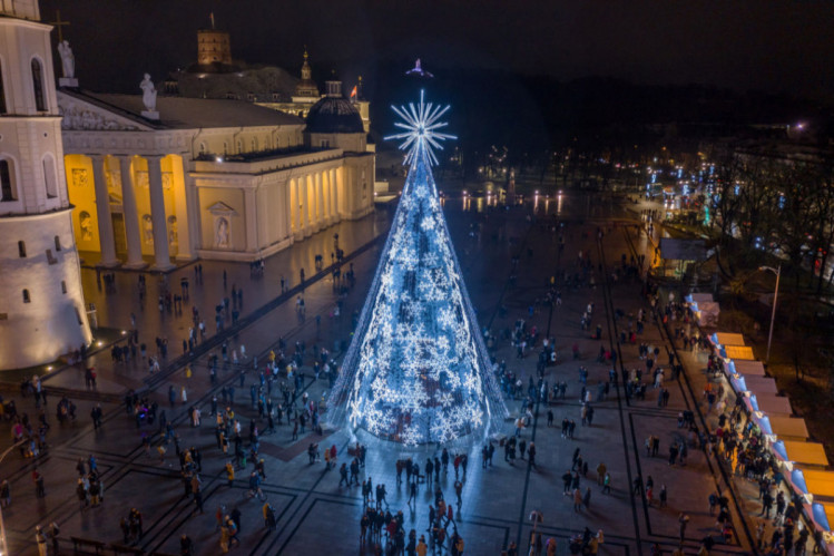 новогодняя елка в Вильнюсе