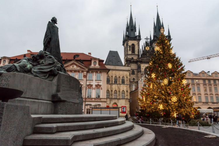 новогодняя елка в Праге