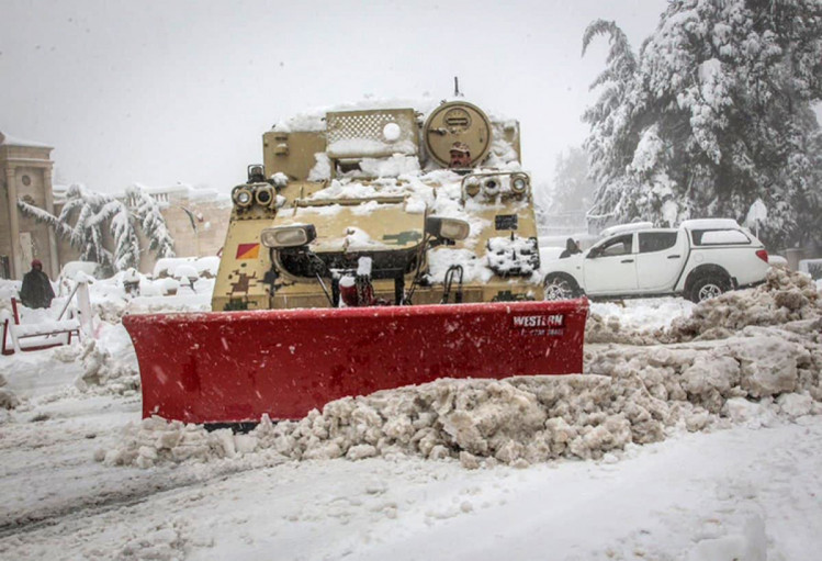 Йорданію завалило снігом