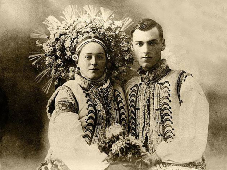 українські весільні ретро-фото з львівщини