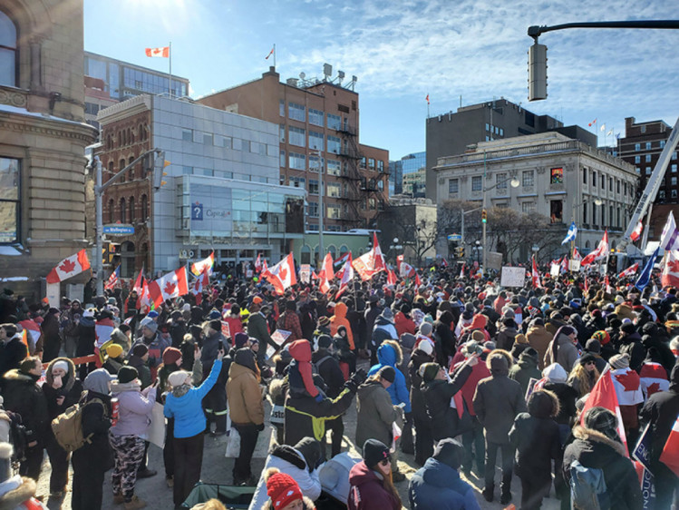 антиковидные мероприятия протеста в канаде